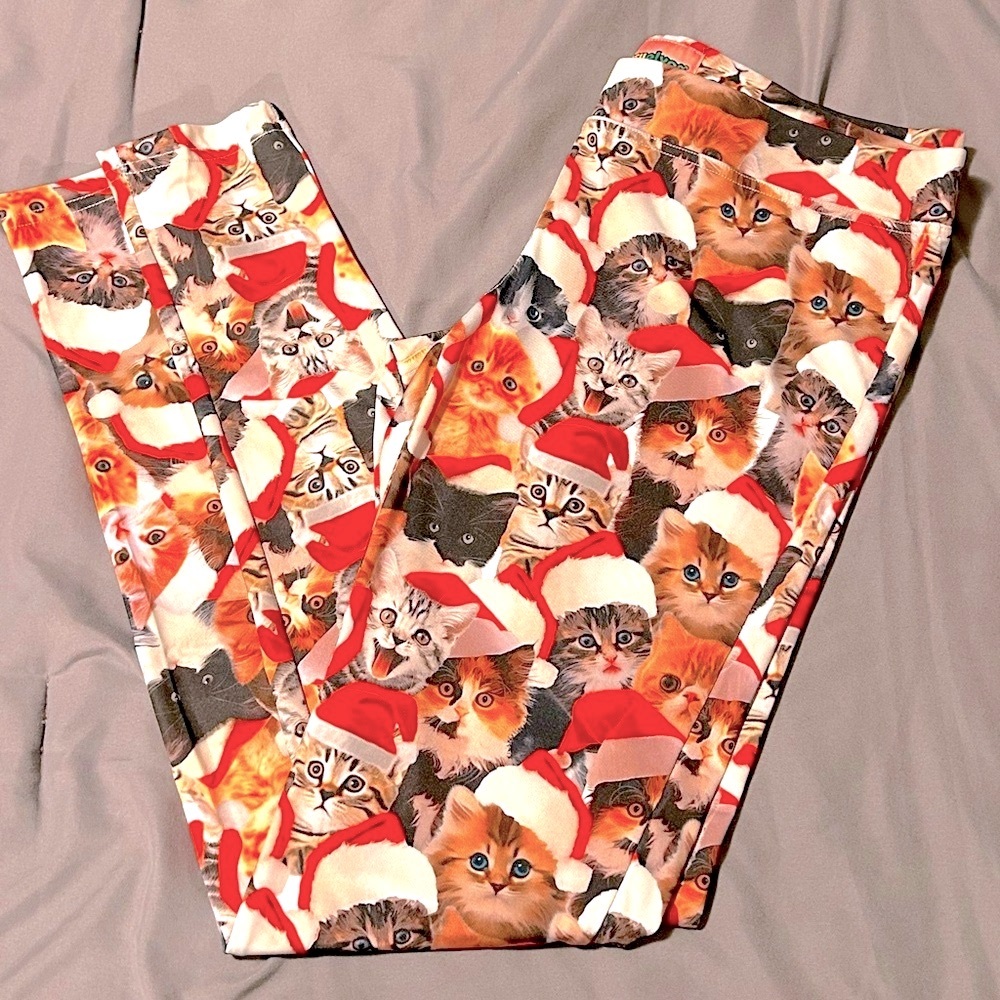Tipsy Elves Christmas Kitty leggings
